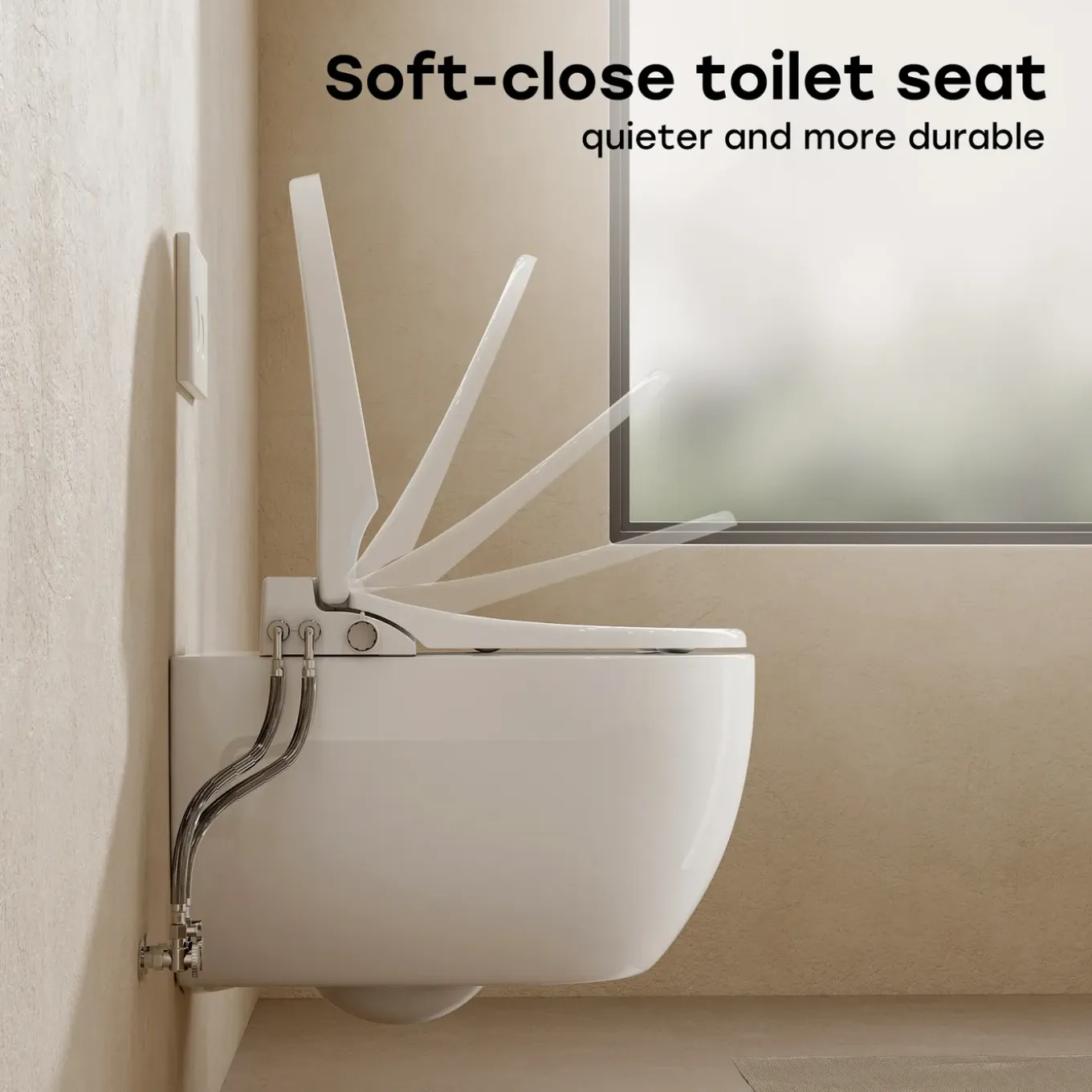 Horow - Wc-bril - Bidet - Soft Close - Zonder Elektriciteit - Glanzend Wit