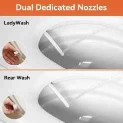 HOROW - Wc-bril - Bidet - Soft Close - Afklikbaar - Universeel - Wit