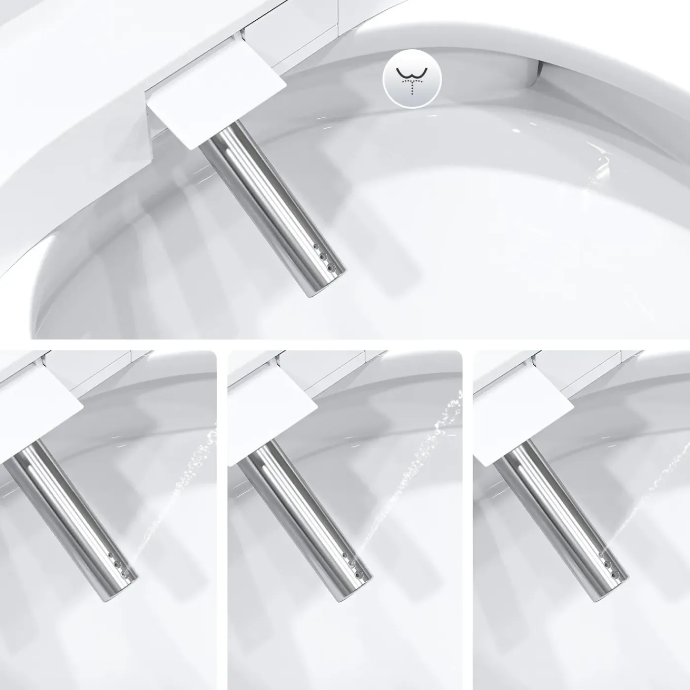 HOROW Wc-bril Douchewc - Bidet Wc-bril Met Afstandsbediening - Verwarmd