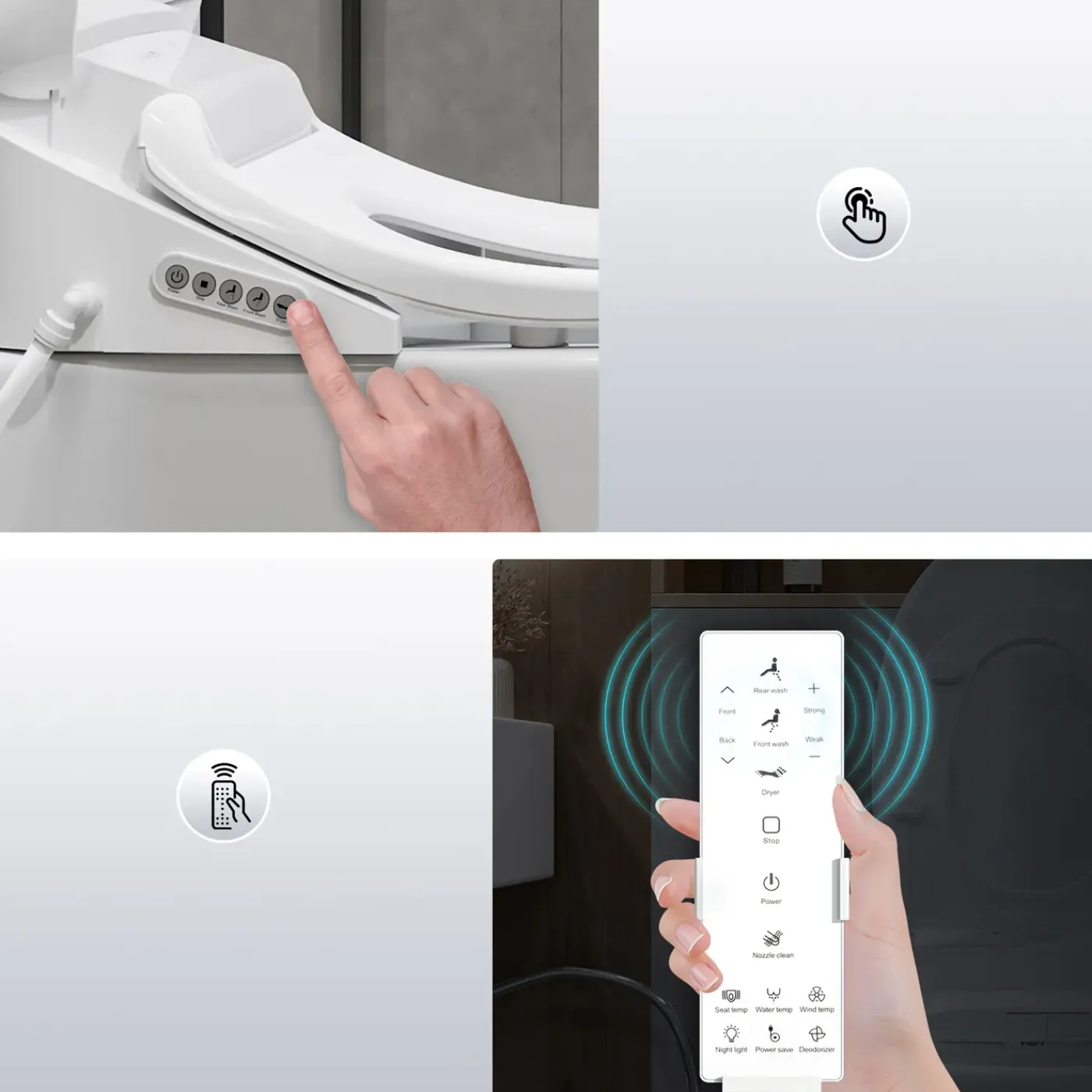 HOROW Wc-bril Douchewc - Bidet Wc-bril Met Afstandsbediening - Verwarmd