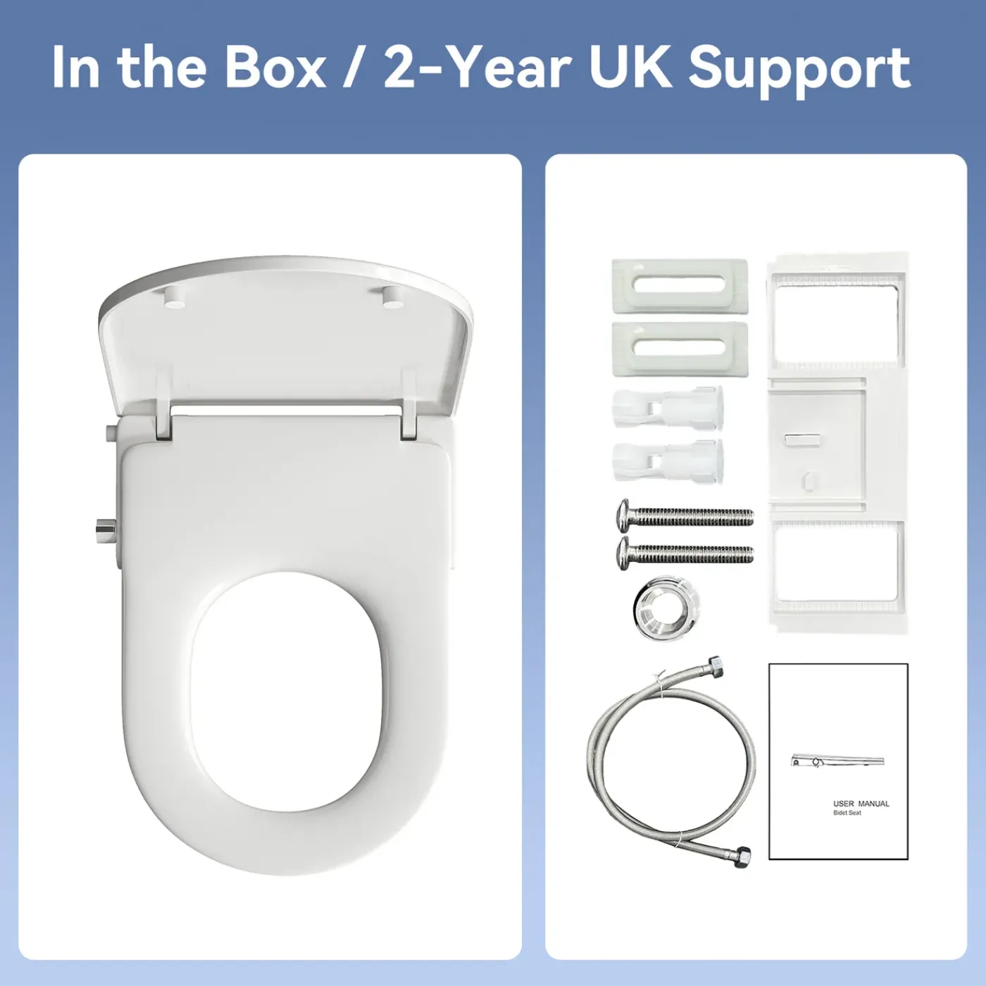 HOROW - Wc-bril - Duroplast - Wit - Bidet - Soft Close - Verwijderbaar