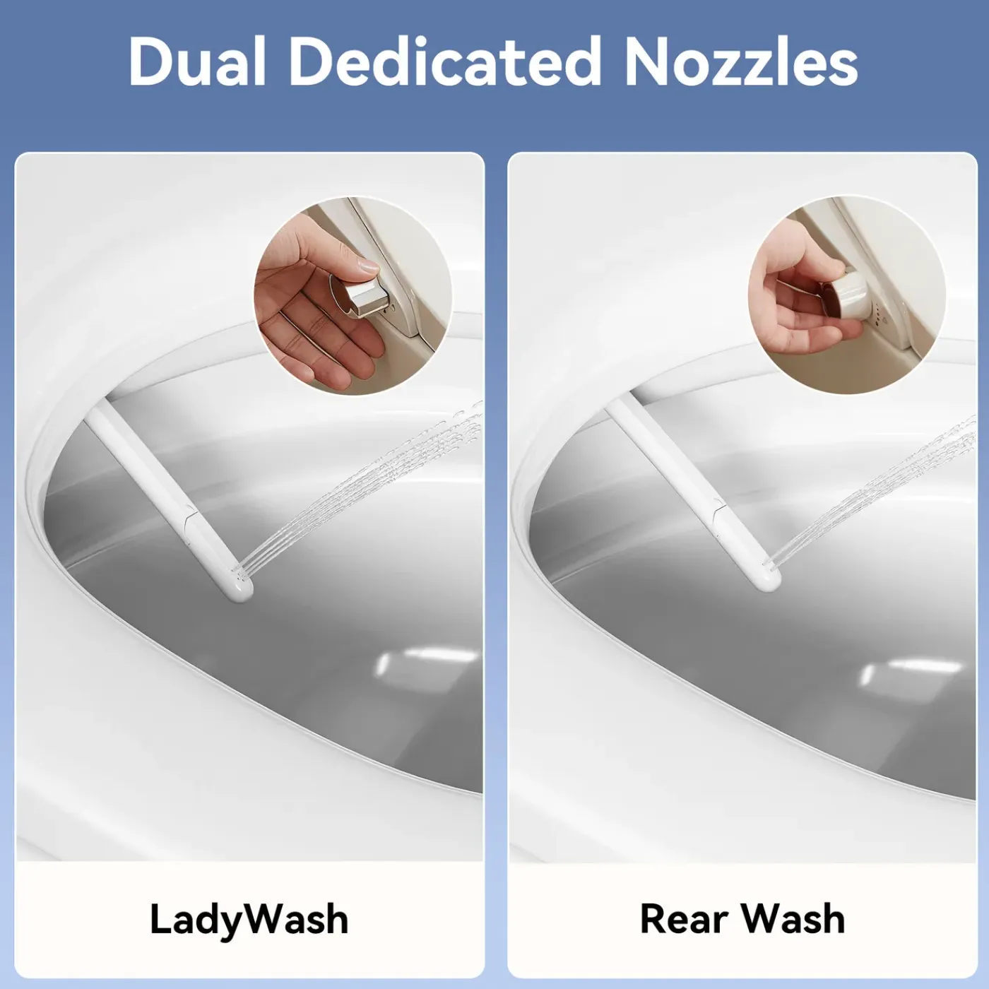 HOROW - Wc-bril - Duroplast - Wit - Bidet - Soft Close - Verwijderbaar