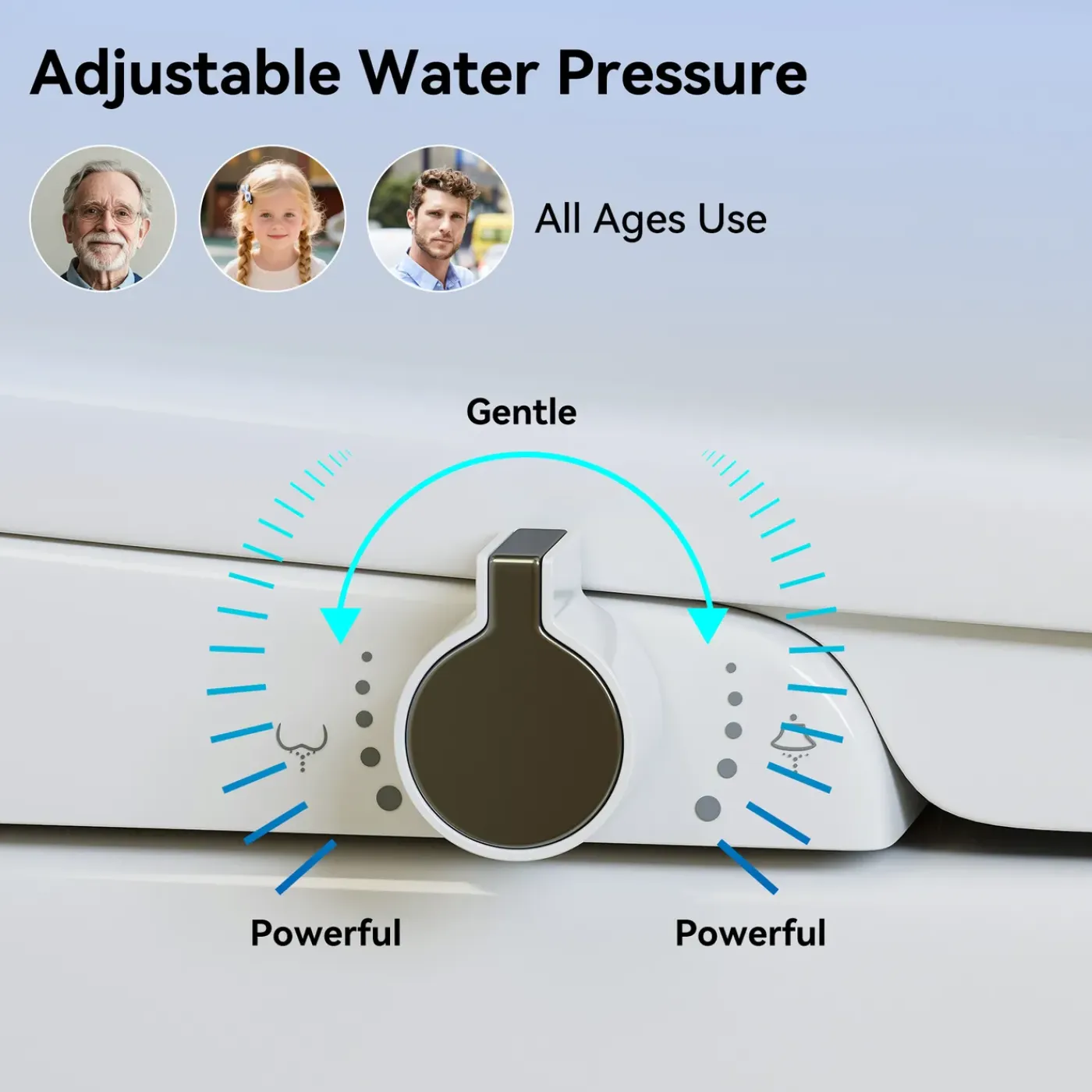 HOROW - Wc-bril - Duroplast - Wit - Bidet - Soft Close - Verwijderbaar