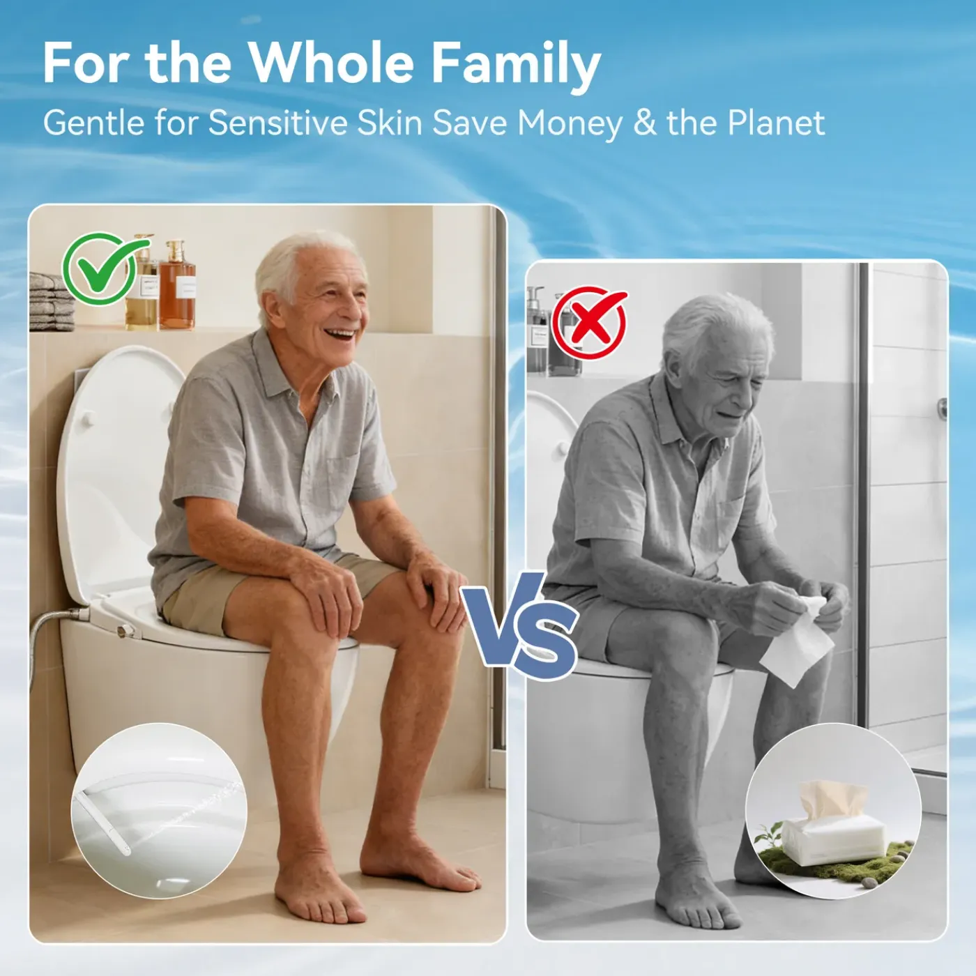 HOROW - Wc-bril - Duroplast - Wit - Bidet - Soft Close - Verwijderbaar