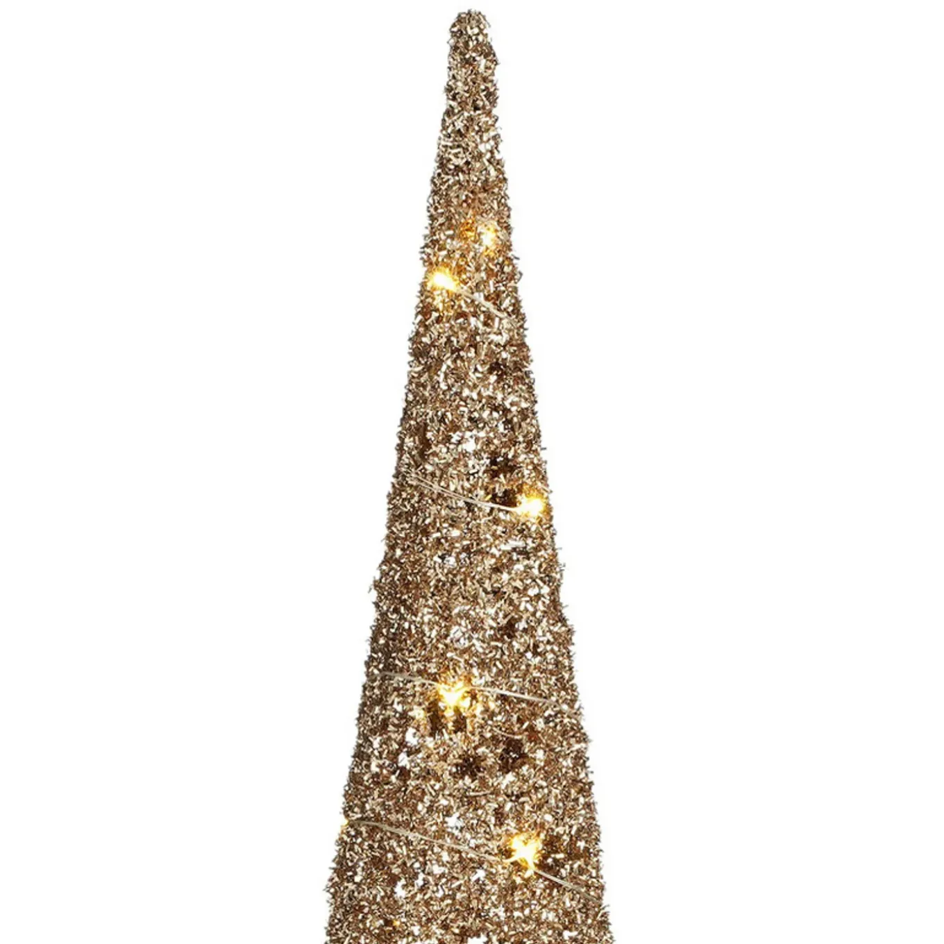 House Of Seasons Led Kegel Kerstboom Lamp - Champagne - H60 Cm