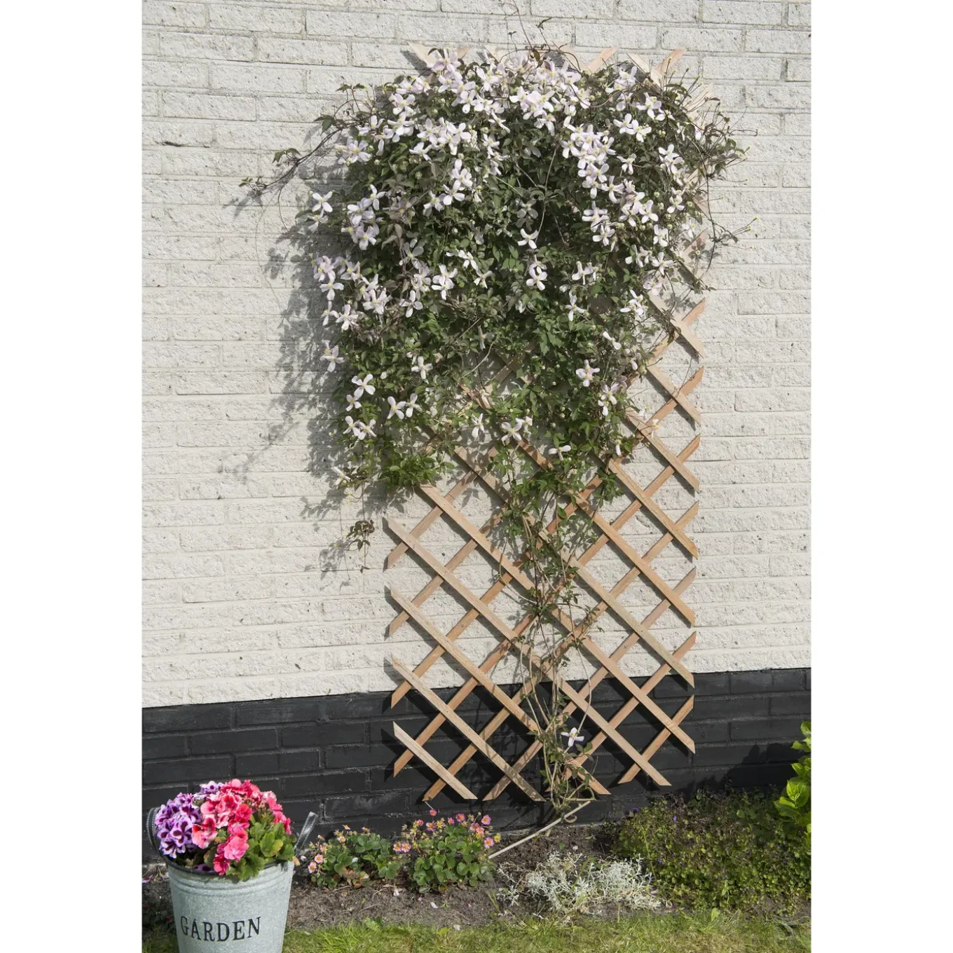 Houten klimrek naturel - FSC label, 18 x 6 mm - 50 x 150 cm