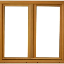 Houten Raam 2 Bladeren H155 X L120 Ribbenpaneel + Handgreep (ref 010220f9)