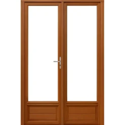 Houten Raamdeur 2 Bladeren H215 X L120 Ribbentafel