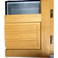 Houten Raamdeur 2 Bladeren H225 X L100 Ribbentafel