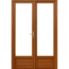 GD Menuiseries Houten Raamdeur 2 Bladeren H225 X L120 Ribbentafel