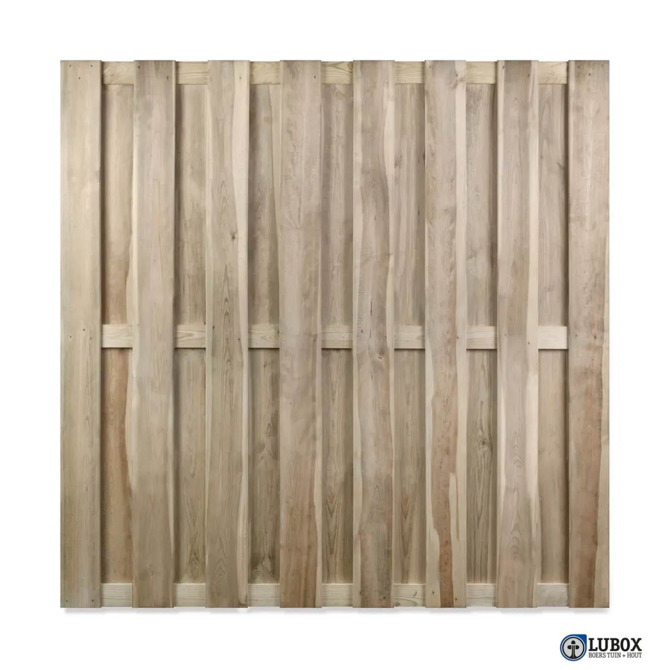 Houten Schutting - Cardiff - Grenen - Groen Geïmpregneerd - Recht - 180x180cm - FSC/PEFC