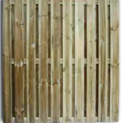 Overig Houten Schutting - Privacy - Grenen - Groen Geïmpregneerd - Recht - 180x180cm - FSC/PEFC