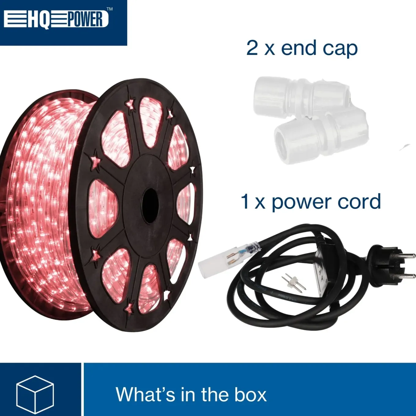 Hq-power LED Lichtslang 45 M, 36 LEDs Per Meter, Rood