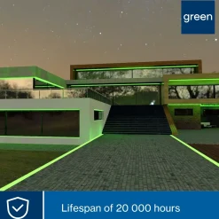 HQ-Power LED Lichtslang 9 M, 36 LEDs Per Meter, Groen