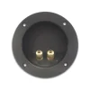 HQ-Power Luidsprekeraansluiting, rond, vergulde terminals
