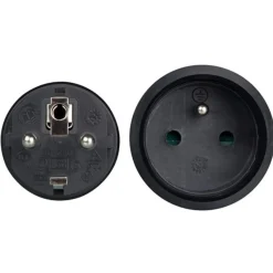 HQ-Power Verlengkabel, met krimpkous, H05RR-F 3G2.5, 3680 W, Binnen en buiten, IP44, Zwart, Rubber