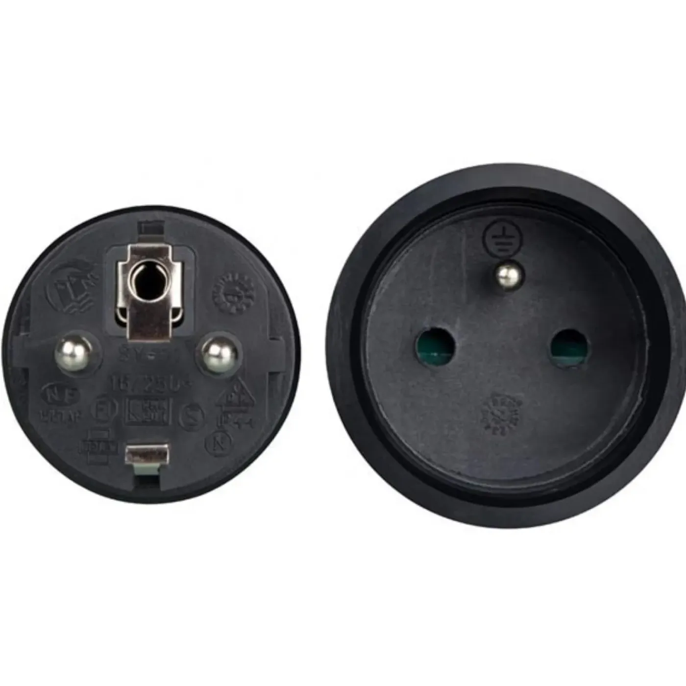 HQ-Power Verlengkabel, met krimpkous, H05RR-F 3G2.5, 3680 W, Binnen en buiten, IP44, Zwart, Rubber