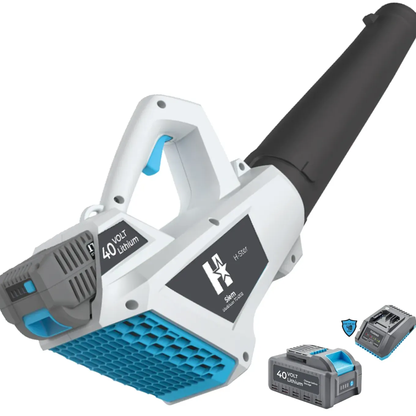 H-ster Accu Bladblazer Siem 40v - Luchtvolume 540m3/uur - Met 40v 4ah Accu En Snellader