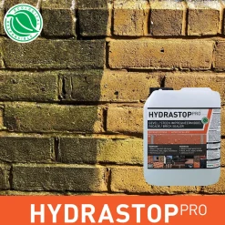 Hydrastop Pro - Gevel Hydrofoberen / Buitenmuur impregneermiddel 1L - Voegen waterdicht maken - 6m²