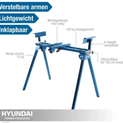 Hyundai onderstel voor afkortzaag 56293, 10kg