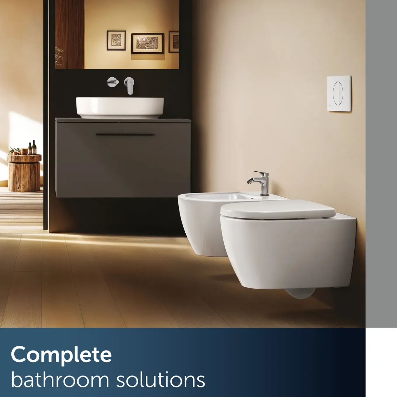Ideal Standard - Bidetkraan - Alero - Chroom - 95 Mm - Met Handdouche