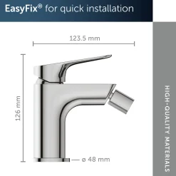 Ideal Standard - Bidetkraan - Alero - Chroom - 95 Mm - Met Handdouche