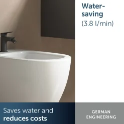 Ideal Standard - Bidetkraan - Alero - Matzwart - 95 Mm - Met Handdouche