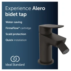 Ideal Standard - Bidetkraan - Alero - Matzwart - 95 Mm - Met Handdouche