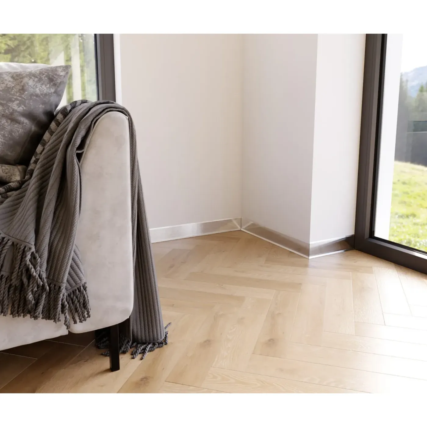 Ilcom Ceramica Ilcom Binnenhoek Fli Voor Plint F 100 Mm X 30 Mm X 30 Mm - Satijnzilver