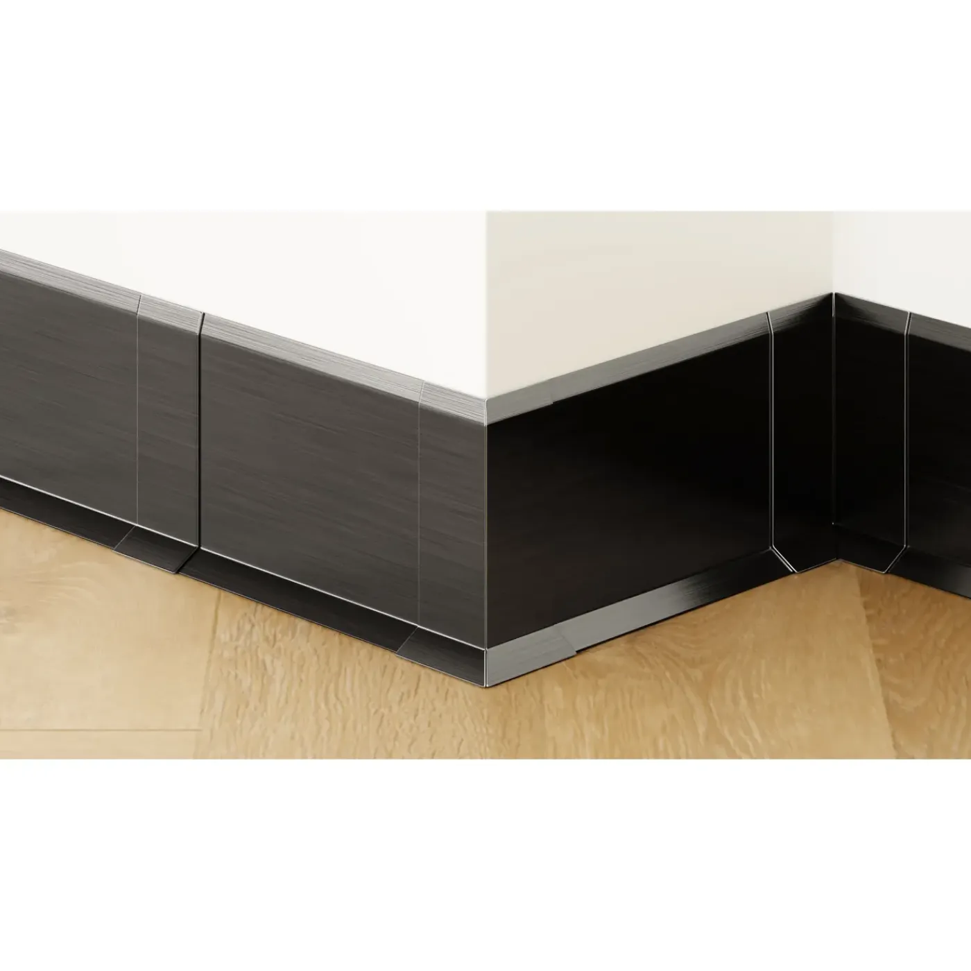 Ilcom Ceramica Ilcom Binnenhoek Fli Voor Plint F 80 Mm X 30 Mm X 30 Mm - Geborsteld Zwart