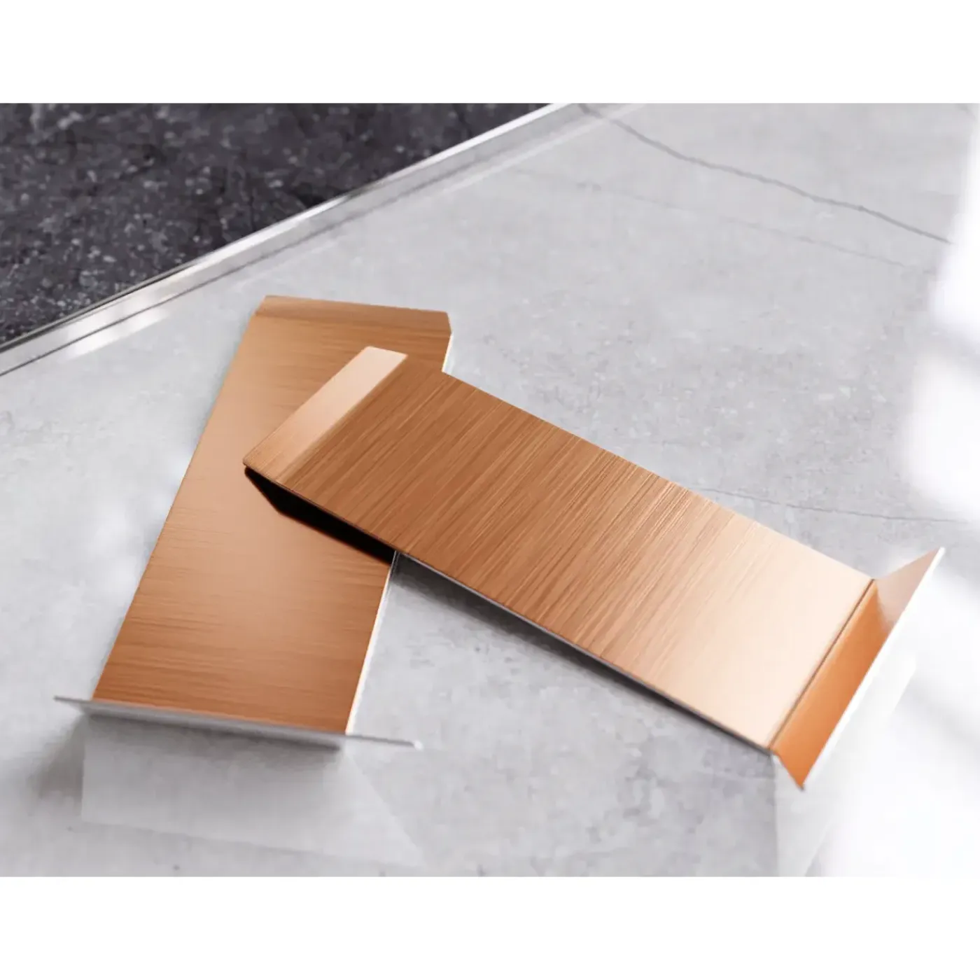 Ilcom Ceramica Ilcom Binnenhoek Fli Voor Plint F 80 Mm X 30 Mm X 30 Mm - Geborsteld Koper