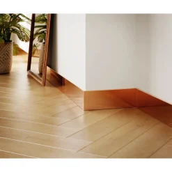 Ilcom Decoratieve Plint FC Van Roestvrij Staal 2700 mm x 60 mm - Koperen Spiegel