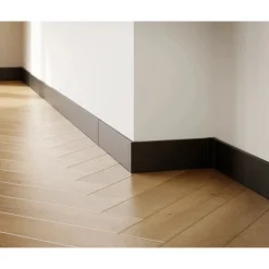 Ilcom Decoratieve Plint FC Van Roestvrij Staal 2700 mm x 100 mm - Zwarte Mat
