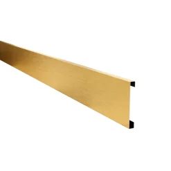 Ilcom Decoratieve Plint FC Van Roestvrij Staal 2700 mm x 100 mm - Goud Geborsteld