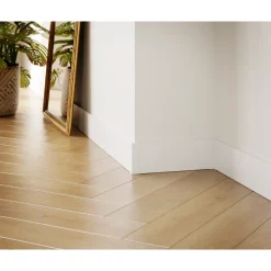 Ilcom Decoratieve Plint FC Van Roestvrij Staal 2700 mm x 80 mm - Witte Mat