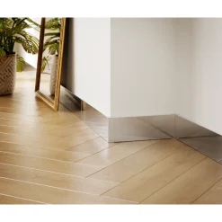 Ilcom Ceramica Ilcom Decoratieve Plint FC Van Roestvrij Staal 2700 mm x 80 mm - Zilveren Spiegel