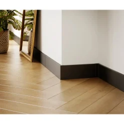 Ilcom Ceramica Ilcom Decoratieve Plint FC Van Roestvrij Staal 2700 mm x 80 mm - Zwarte Mat