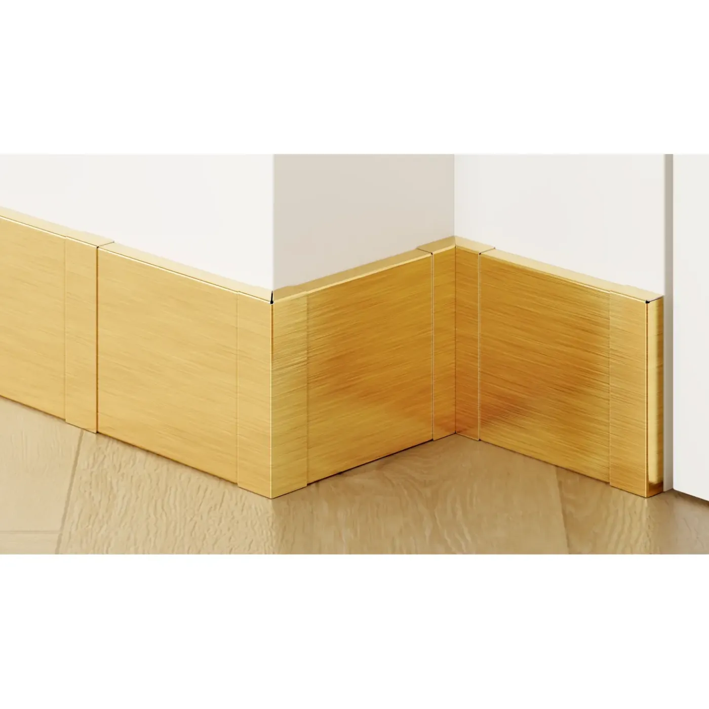 Ilcom Ceramica Ilcom Decoratieve Plint FC Van Roestvrij Staal 2700 mm x 80 mm - Goud Geborsteld