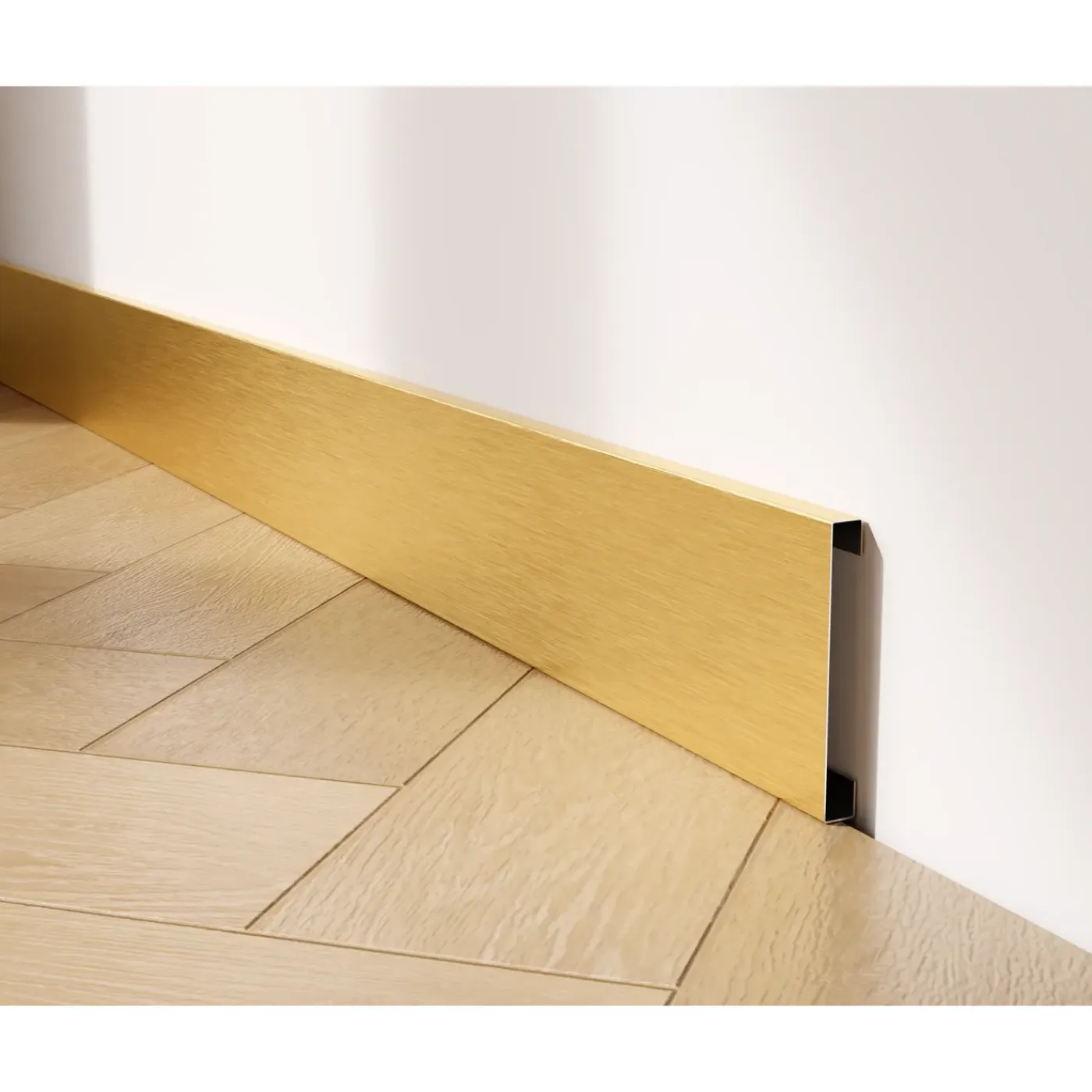 Ilcom Ceramica Ilcom Decoratieve Plint FC Van Roestvrij Staal 2700 mm x 80 mm - Goud Geborsteld