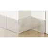 Ilcom Decoratieve Plint FC Van Roestvrij Staal 2700 mm x 100 mm - Zilver Geborsteld