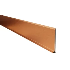 Ilcom decoratieve plint voor muren F Satijn koper - 100mm x 2700mm van roestvrij staal