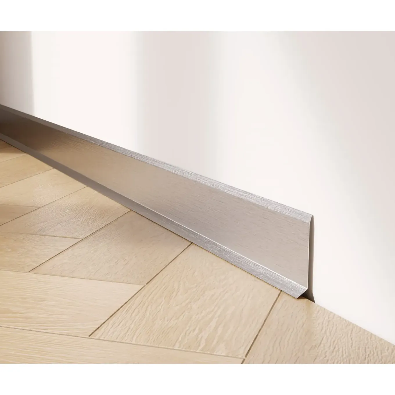 Ilcom Ceramica Ilcom decoratieve plint voor muren F Gepolijst zwart - 80mm x 2700mm van roestvrij staal