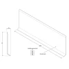 Ilcom Ceramica Ilcom decoratieve plint voor muren F Gepolijst koper - 60mm x 2700mm van roestvrij staal