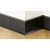 Ilcom externe hoek voor plint FL Mat zwart- 30mmx100mm van roestvrij staal