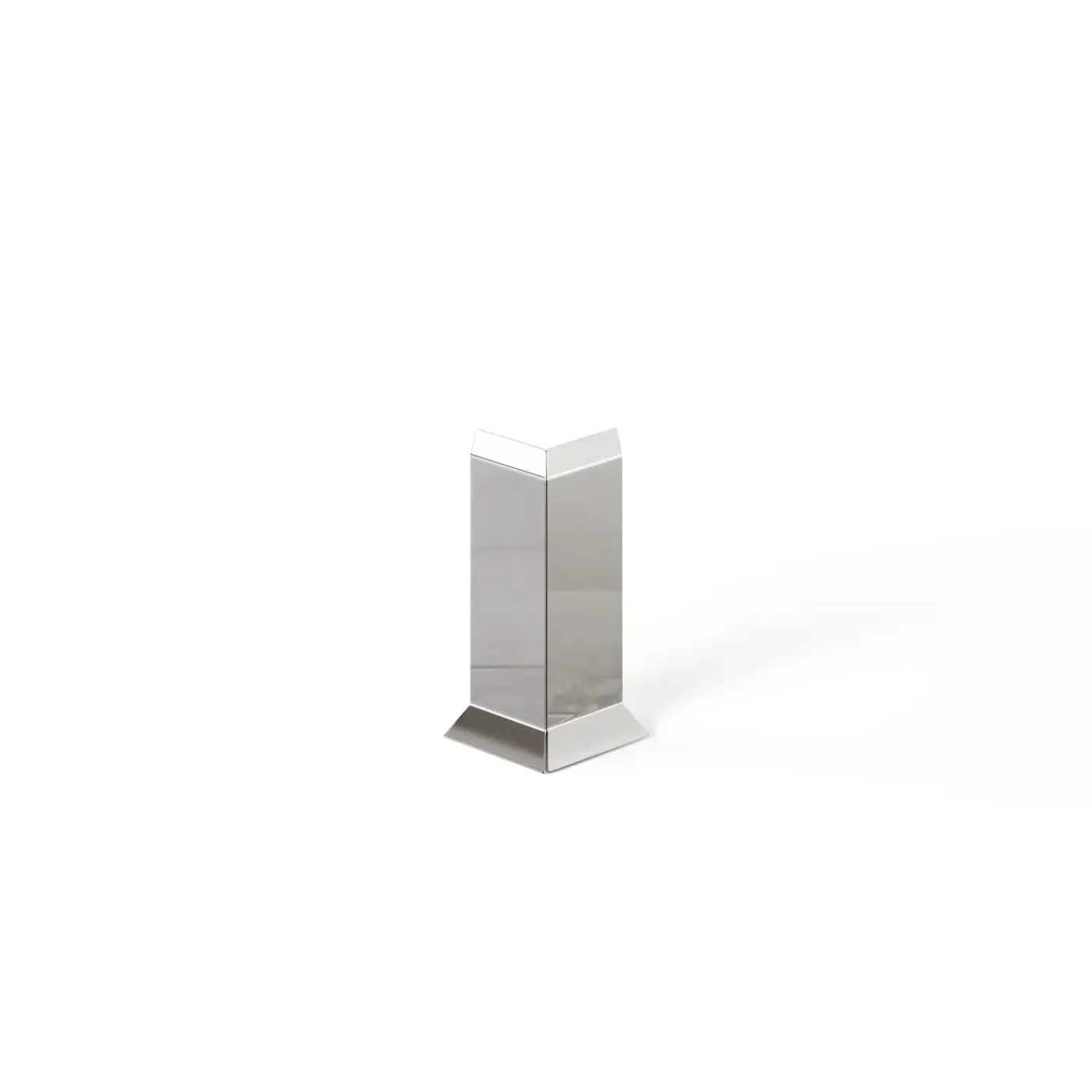 Ilcom Ceramica Ilcom externe hoek voor plint FL Gepolijst zilver- 30mm x 80mm van roestvrij staal