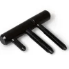 Inboorpaumelle - zwart staal - 14x75 mm - 2 stuks