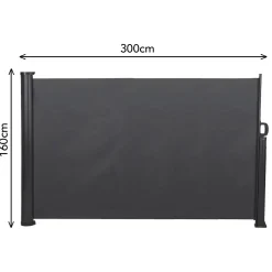 Brixy Infinity Goods Uittrekbaar Windscherm – 300 X 140 Cm – Uitschuifbaar – Oprolbaar – Zonnescherm