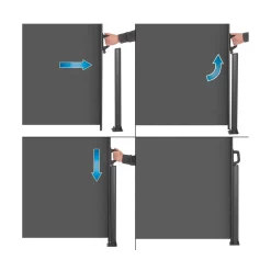 Brixy Infinity Goods Uittrekbaar Windscherm – 300 X 140 Cm – Uitschuifbaar – Oprolbaar – Zonnescherm
