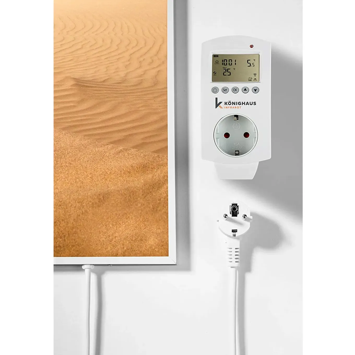 Infrarood Verwarming Panorama-serie 600w Met Thermostaat Woestijn