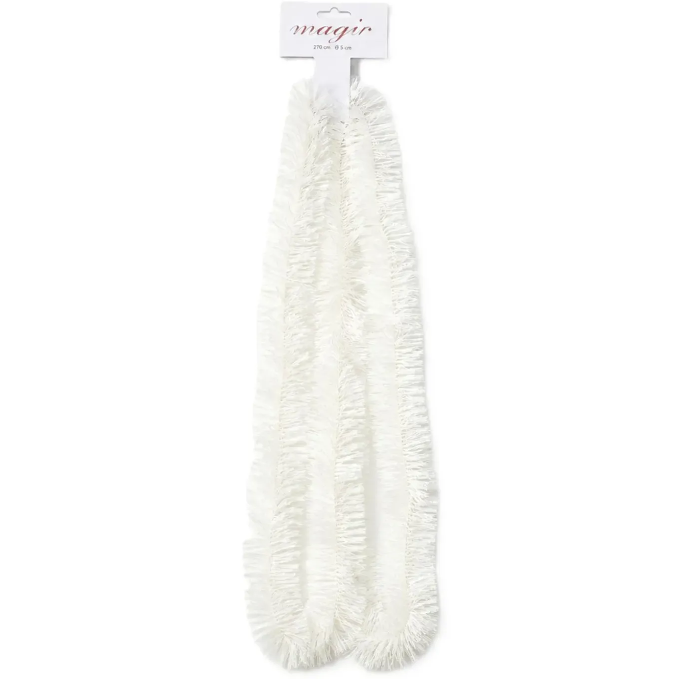 Inge Christmas Goods Kerstslinger - Guirlande - Wit - 270 Cm